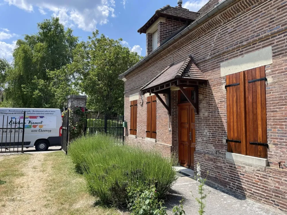 peinture extérieure façade à Chennegy
